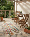 Outdoor Marrakesh Collection Area Rug -  Ouarzazate Runner Multi Beige  lifestyle 71