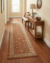 Jaipur Elegance Collection Area Rug -  Nahargarh (Brick Red Light Rose) Runner Brick Red Light Rose  lifestyle 48
