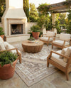 Patio Heritage Collection Area Rug -  Augusta (Natural) Square Natural  lifestyle 68