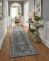 Dover Terrace Collection Area Rug - Marina (Dark Gray) Runner Dark Gray  lifestyle 36
