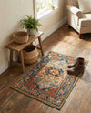Patio Heritage Collection Area Rug -  Grove Rectangle Navy Blue and Rust Red  lifestyle 5