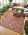 Savannah Pergola Collection Area Rug - Arbor (Rust Red) Rectangle Rust Red  lifestyle 10