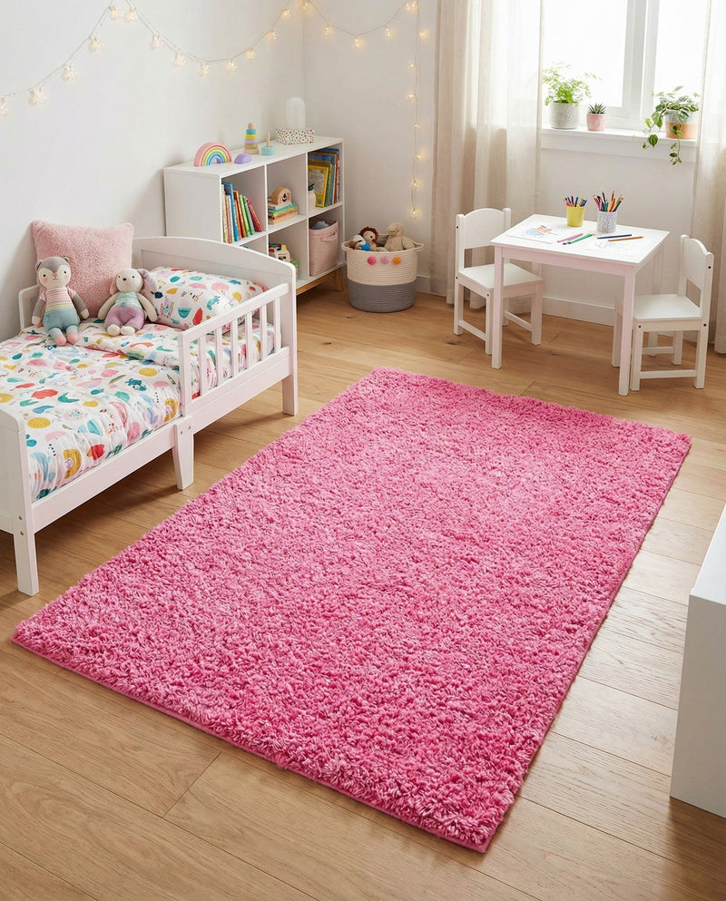 Plush Oasis Collection Area Rug - Serenity (Taffy Pink) Rectangle Taffy Pink  lifestyle 4