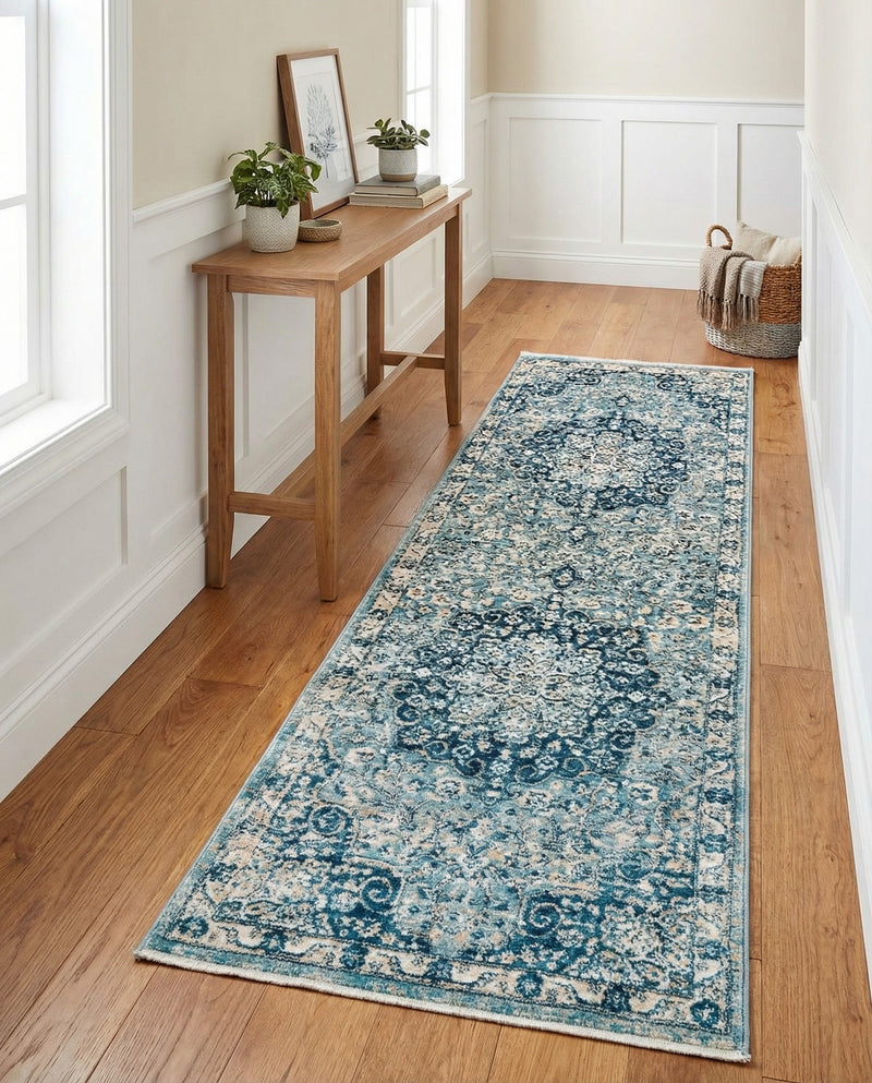 Coastal Haven Collection Area Rug - Seabreeze (Navy Blue) Runner Navy Blue  lifestyle 39