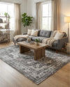 Riviera Elegance Collection Area Rug -  Menton (Gray) Rectangle Gray  lifestyle 19