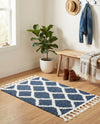 Sahara Chic Collection Area Rug -  Tuareg Rectangle Blue  lifestyle 47