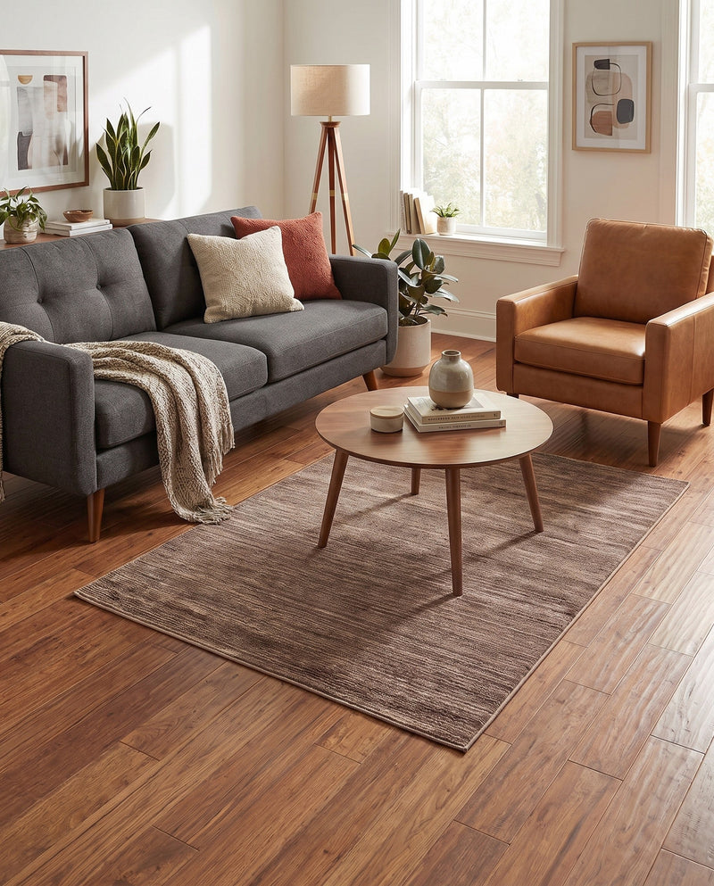 Bloomsbury Elegance Collection Area Rug -  Kensington (Brown) Rectangle Brown  lifestyle 16