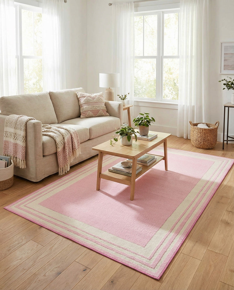 Bahama Breeze Outdoor Collection Area Rug -  Abaco Rectangle Pink  lifestyle 56