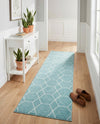Trellis Mosaic Collection Area Rug - Arborville (Light Blue) Runner Light Blue  lifestyle 40