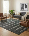 Urban Terrace Collection Area Rug -  Brooklyn Rectangle Black and White  lifestyle 47