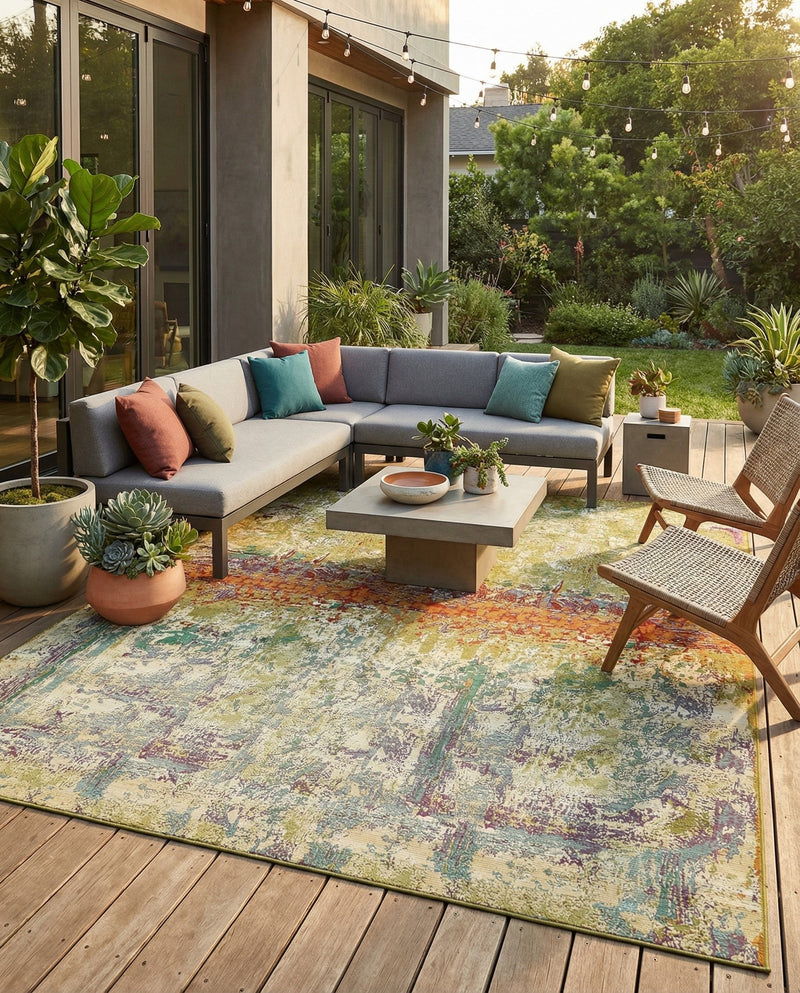 Urban Terrace Collection Area Rug -  Terrace Rectangle Multi  lifestyle 17