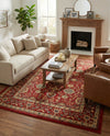 Chelsea Elegance Collection Area Rug -  Osterley Rectangle Red  lifestyle 48