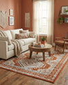 Savannah Elegance Collection Area Rug -  Tybee (Terracotta) Rectangle Terracotta  lifestyle 21