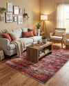Sahara Essence Collection Area Rug - Oasis (Rust Red) Rectangle Rust Red  lifestyle 11