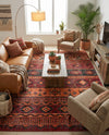 Geneva Terrace Collection Area Rug - Montreux Rectangle Rust Red  lifestyle 44