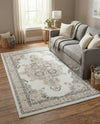 Beverly Grove Collection Area Rug -  Fairfax (Ivory) Rectangle Ivory  lifestyle 12