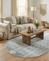 Coastal Haven Collection Area Rug -  Shoreline Oval Gray  lifestyle 59