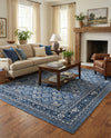 Horizon Collection Area Rug -  Aurora Rectangle Blue  lifestyle 15