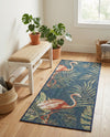 Coastal Terrace Collection Area Rug - Seabreeze Runner Navy Blue  lifestyle 48
