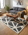 Monochrome Collection Area Rug -  Onyx Rectangle Gray  lifestyle 21