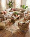 Seaside Blooms Collection Area Rug -  Avalon Rectangle Multi  lifestyle 15