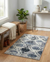 Marrakech Mosaic Collection Area Rug -  Atlas Rectangle Blue Gray  lifestyle 11