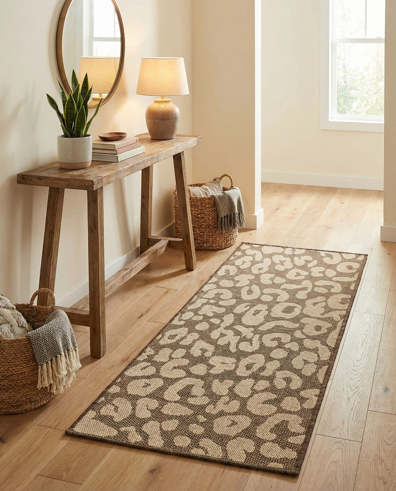 Sahara Sands Collection Area Rug -  Buto Runner Brown  lifestyle 76