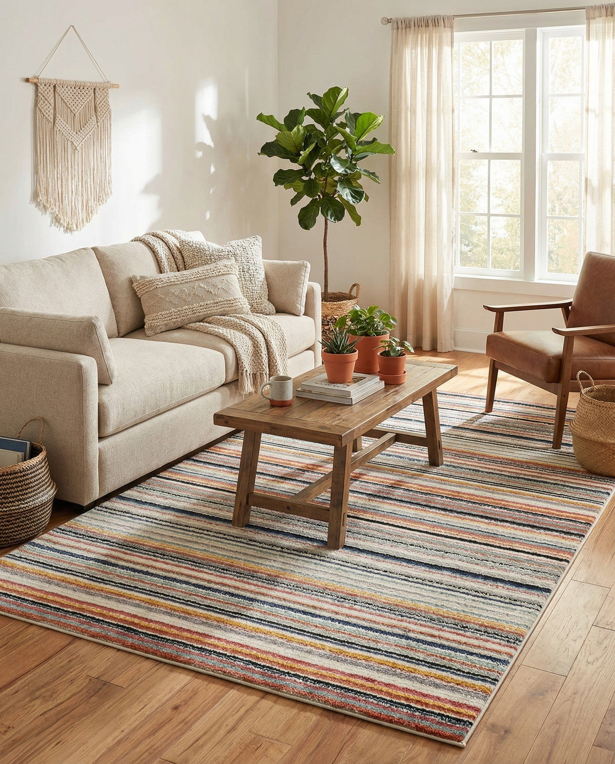 Marrakech Mosaic Collection Area Rug - Casablanca Rectangle Ivory  lifestyle 5