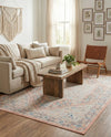 Savannah Series Collection Area Rug - Charleston (Powder Pink) Rectangle Powder Pink  lifestyle 12