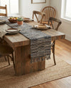 Osian Looms Collection Area Rug - Osian Table Runner Dark Gray  lifestyle 18