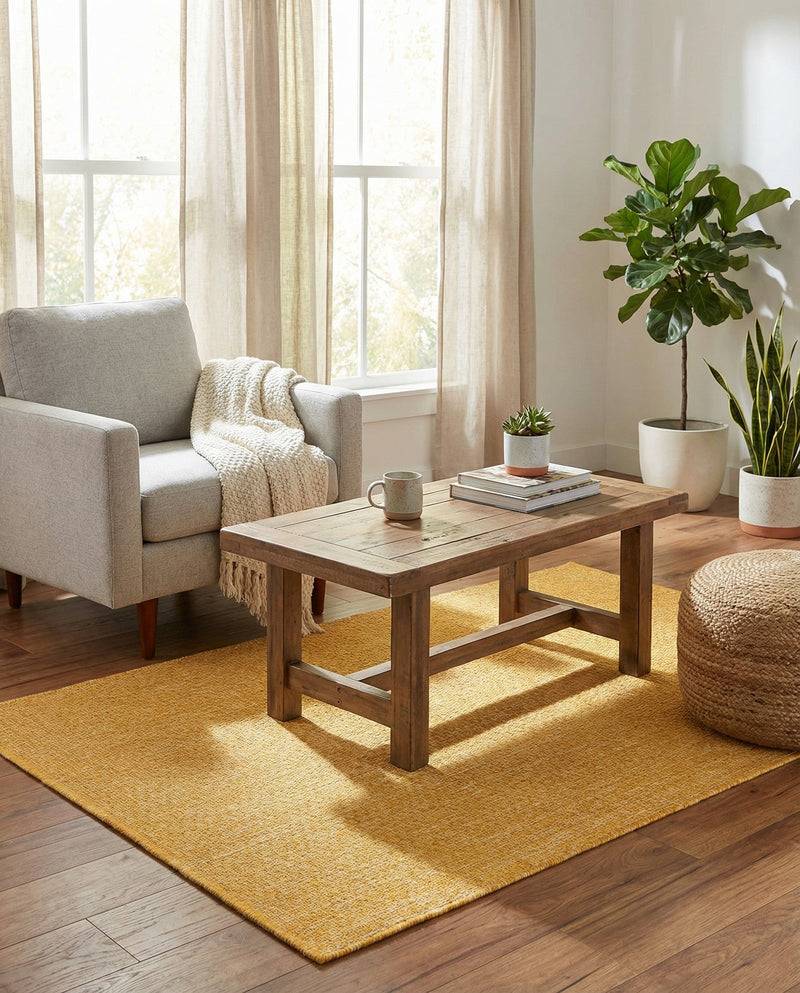 Seaside Serenity Collection Area Rug - Veranda (Corn Harvest Yellow) Rectangle Corn Harvest Yellow  lifestyle 23