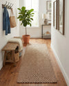 Highland Woven Jute Collection Area Rug - Glenmore (Light Brown) Runner Light Brown  lifestyle 32