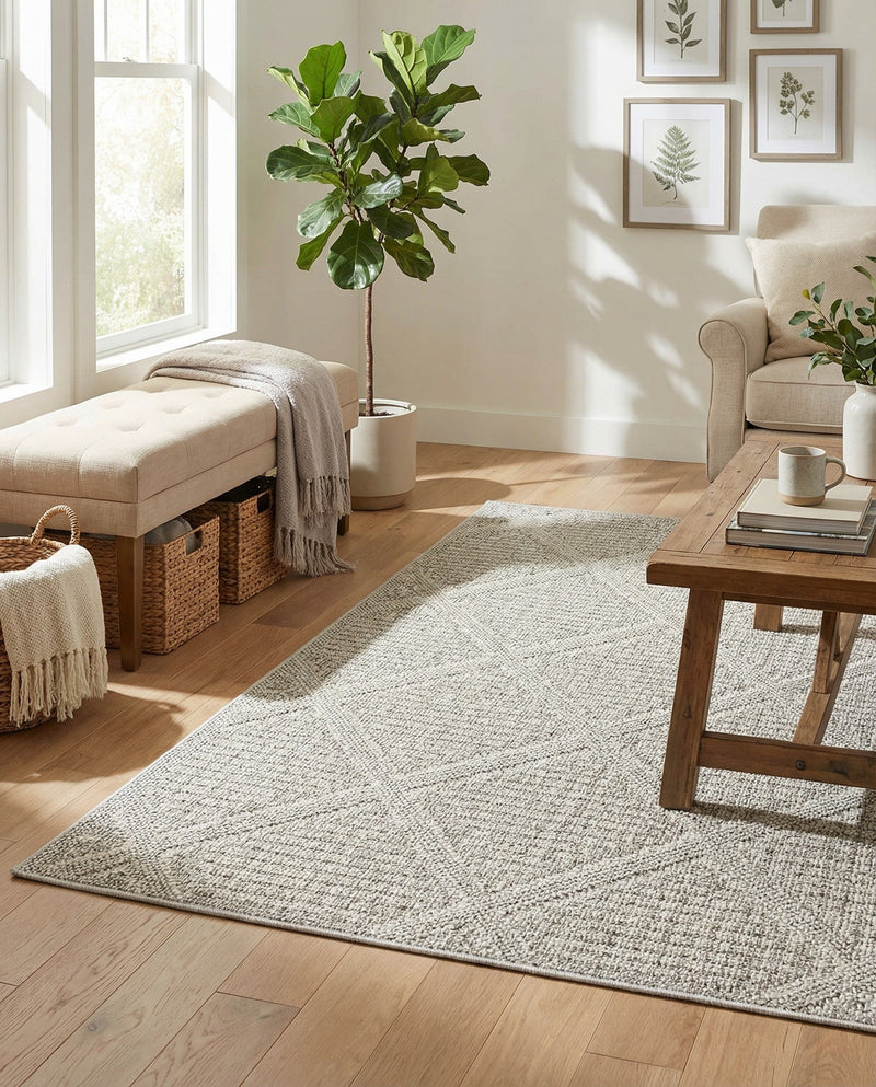 Savannah Pergola Collection Area Rug -  Eden Rectangle Light Gray  lifestyle 32