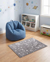 Wonder Tykes Collection Area Rug -  Jigsaw Rectangle Gray  lifestyle 27