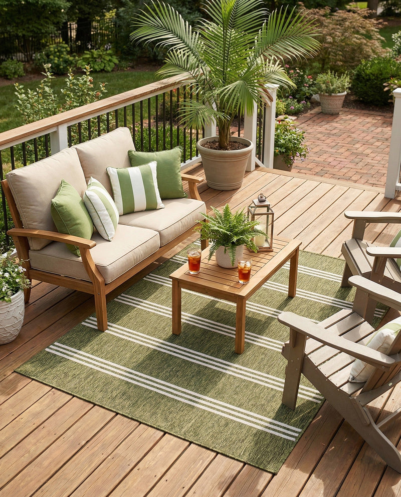 Urban Oasis Rugs Collection Area Rug -  District (Green) Rectangle Green  lifestyle 24