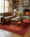 Horizon Collection Area Rug -  Apex (Rust Red) Rectangle Rust Red  lifestyle 5