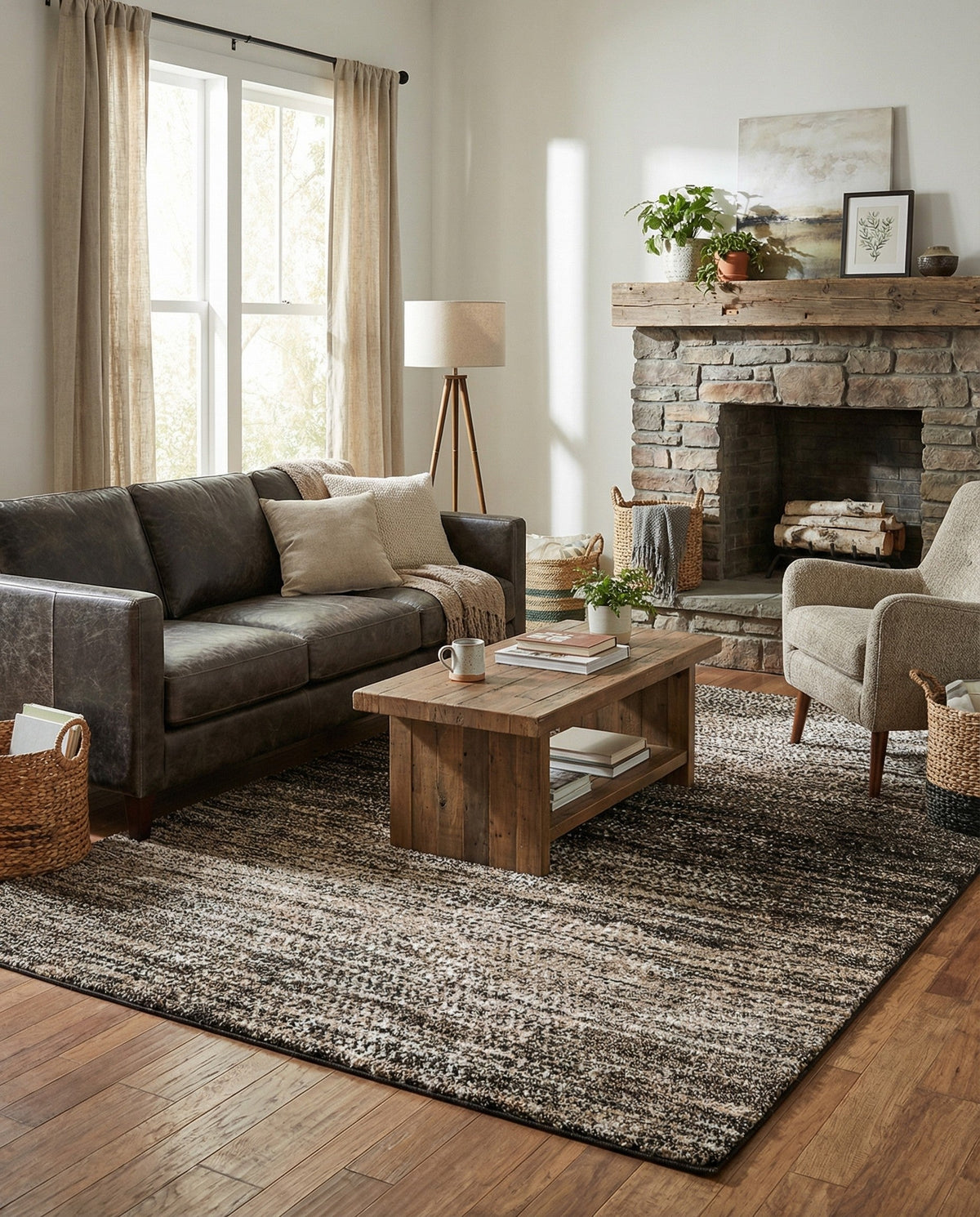 Sienna Collection Area Rug -  Verona Rectangle Multi  lifestyle 57