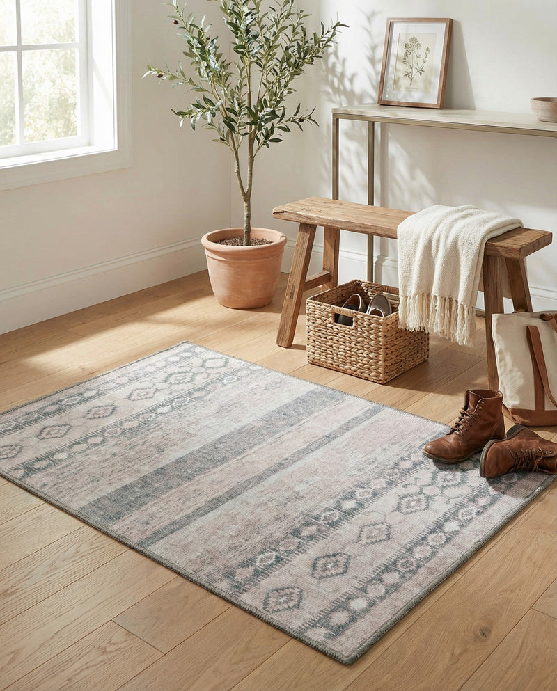 Heritage Elegance Collection Area Rug -  Edinburgh Rectangle Gray  lifestyle 35