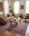 Zahara Oasis Collection Area Rug -  Meknes Rectangle Antique Pink  lifestyle 9