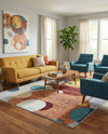 Aegean Elegance Washables Collection Area Rug -  Crete Rectangle Multi  lifestyle 4