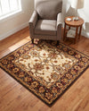 Jaipur Elegance Collection Area Rug -  Jal Square Cream  lifestyle 69