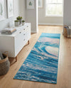 Urban Terrace Collection Area Rug - Veranda Runner Blue  lifestyle 65