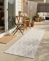 Savannah Pergola Collection Area Rug -  Pavilion (Light Gray) Runner Light Gray  lifestyle 40