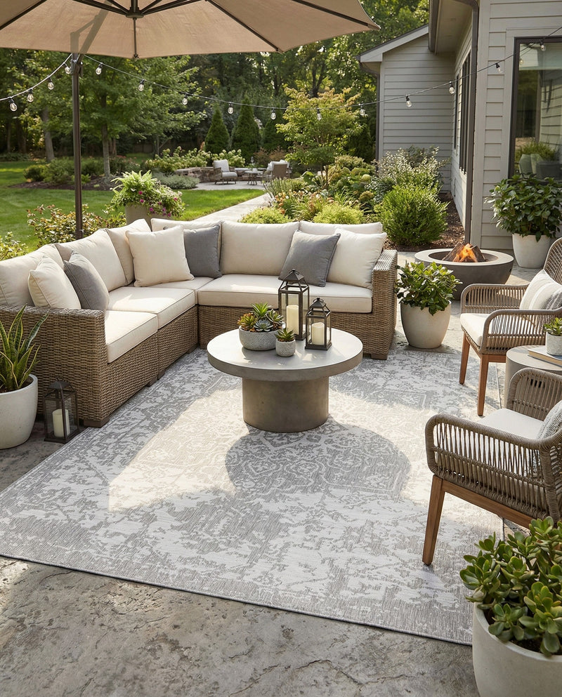 Urban Oasis Rugs Collection Area Rug -  Penthouse (Gray) Rectangle Gray  lifestyle 14