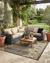 Urban Terrace Collection Area Rug -  Loft Square Charcoal  lifestyle 71