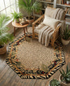 Savannah Sojourn Collection Area Rug -  Moremi Octagon Cream  lifestyle 63