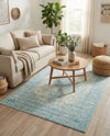 Dover Terrace Collection Area Rug - Marina (Aqua) Rectangle Aqua  lifestyle 9