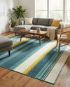 Terrace Fringe Collection Area Rug -  Veranda Rectangle Multi  lifestyle 10