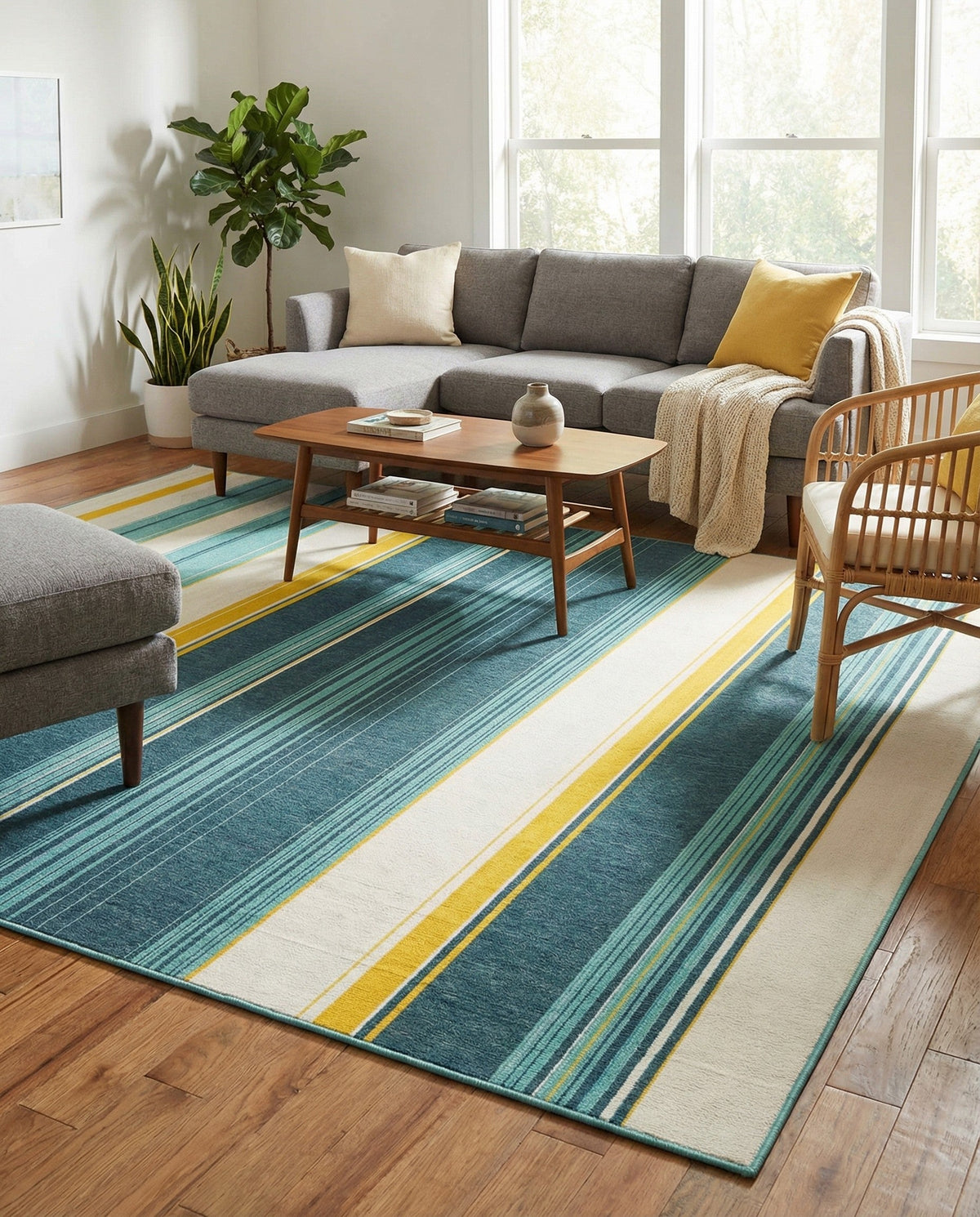 Terrace Fringe Collection Area Rug -  Veranda Rectangle Multi  lifestyle 10