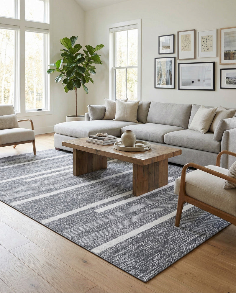 Cathedral Elegance Collection Area Rug - Chapel Rectangle Gray  lifestyle 10